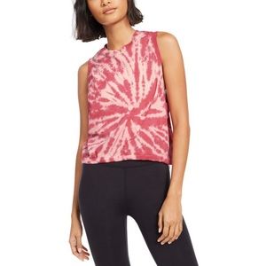 Pink Tie Dye Muscle Tee Shirt